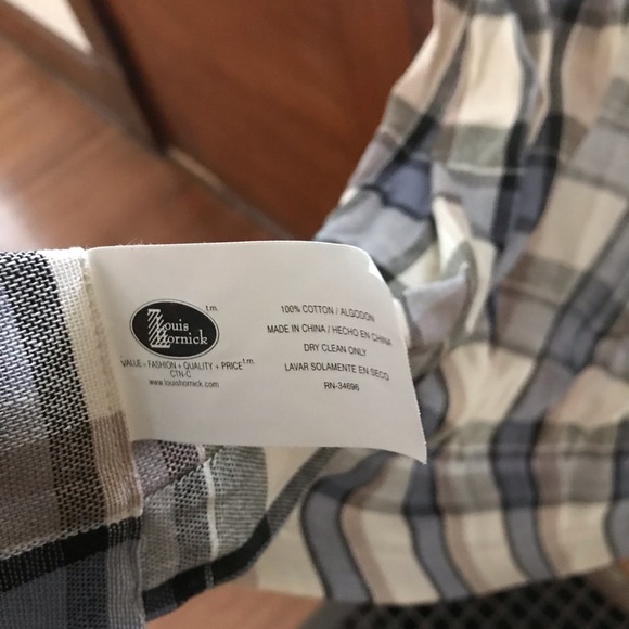 plaid cotton curtains nwot - Picture 4 of 8